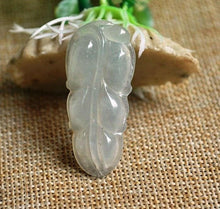 Load image into Gallery viewer, 10% OFF- Certified Natural Ice Jadeite Emerald Jade Leaf Pendant《Grade A》3735