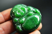 Load image into Gallery viewer, 10% OFF- Certified Natural Jadeite Emerald Jade Buddha Pendant A20178899