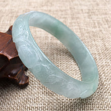 Load image into Gallery viewer, 10% OFF- 58/59/60 mm-Certified Natural Ice Jadeite Emerald Jade Bracelet Bangle《Grade A》A-5470