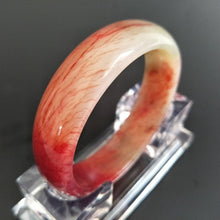 Load image into Gallery viewer, 10% OFF- 56/57/58 mm Certified Natural Red XiuYan Emerald A*Jade Handcarved Bangle XB-2018