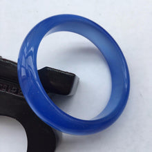 Load image into Gallery viewer, 10% OFF- 58/59/60mm Certified Natural BLue Nephrite Emerald A*Jade Carved Bangle