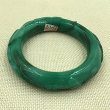 Load image into Gallery viewer, 10% OFF- 57 mm-Certified Natural Jadeite Emerald Jade Bangle《Grade A》A-2032