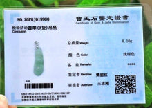 Load image into Gallery viewer, 10% OFF- Certified Natural Jadeite Emerald Jade Ping Beans Pendant 《Grade A》9980
