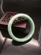 Load image into Gallery viewer, 10% OFF- 60 mm-Certified Natural Jadeite Emerald Jade Bangle《Grade A》8039