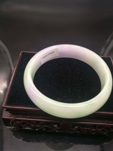 Load image into Gallery viewer, 10% OFF- 57/58 mm-Certified Natural Jadeite Emerald Jade Bangle《Grade A》0038
