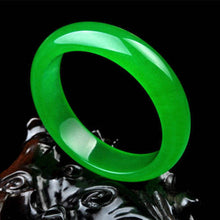 Load image into Gallery viewer, 10% OFF- 62/63/64 mm Certified Natural Icy Jadeite Emerald A Jade HandCarved Bracelet Bangle A20171