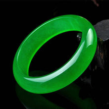 Load image into Gallery viewer, 10% OFF- 60/61/62 mm Certified Natural Icy Jadeite Emerald Jade tablets Bracelet Bangle 《Grade A》A20171