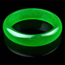 Load image into Gallery viewer, 10% OFF- 62/63/64 mm Certified Natural Icy Jadeite Emerald A Jade HandCarved Bracelet Bangle A20171