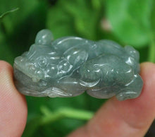 Load image into Gallery viewer, 10% OFF- Certified Natural Jadeite Emerald Jade Dragon-Pixiu Pendant《Grade A》4444