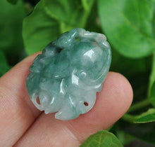 Load image into Gallery viewer, 10% OFF- Certified Natural Jadeite Emerald Jade Fu Pendant《Grade A》4443