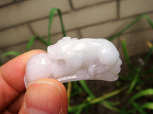 Load image into Gallery viewer, 10% OFF- Certified Natural Icy Jadeite Emerald Jade Translucent Dragon-Pixiu Pendant《Grade A》4654
