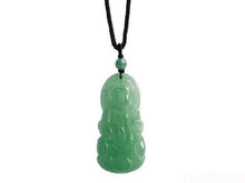 Load image into Gallery viewer, 10% OFF- Certified Natural Ice Jadeite Emerald Jade Kuanyin Pendant《Grade A》