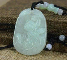 Load image into Gallery viewer, 10% OFF- Certified Natural Ice Jadeite Emerald Jade Monkey Pendant《Grade A》