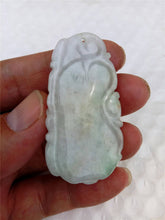 Load image into Gallery viewer, 10% OFF- Certified Natural Jadeite Emerald Jade Longevity Melon Bat Pendant《Grade A》0095