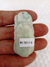Load image into Gallery viewer, 10% OFF- Certified Natural Jadeite Emerald Jade Longevity Pendant《Grade A》0114