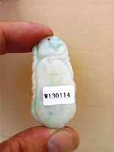 Load image into Gallery viewer, 10% OFF- Certified Natural Jadeite Emerald Jade Longevity Pendant《Grade A》0114