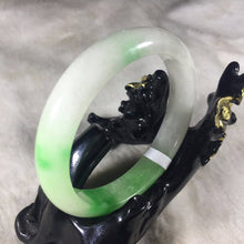 Load image into Gallery viewer, 10% OFF- 56/57/58 mm Certified Natural Jadeite Emerald Jade Bangle《Grade A》A2014