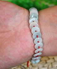 Load image into Gallery viewer, 52-57mm Certified Natural Jadeite Emerald Jade Safety-Buckle Bracelet《Grade A》