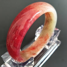 Load image into Gallery viewer, 10% OFF- 56/57/58 mm Certified Natural Red XiuYan Emerald A*Jade Handcarved Bangle XB-2018
