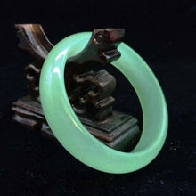 Load image into Gallery viewer, 10% OFF- 63/64/65mm Certified Natural Green Ice Emerald Jade Bracelet Bangle《Grade A》A20174