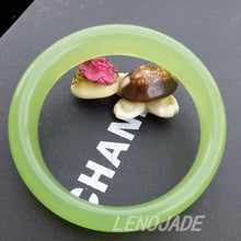 Load image into Gallery viewer, 10% OFF on Sales) 60-61 mm Certified Natural Emerald Xiu Jade Bracelet Bangle《Grade A》