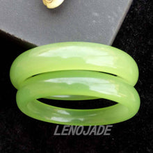 Load image into Gallery viewer, 10% OFF on Sales) 60-61 mm Certified Natural Emerald Xiu Jade Bracelet Bangle《Grade A》