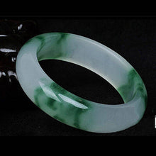 Load image into Gallery viewer, 10% OFF- 58/59/60 mm Certified Natural Ice Jadeite Emerald A Jade HandCarved Bangle