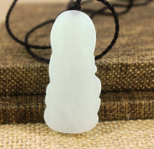 Load image into Gallery viewer, 10% OFF- Certified Natural Light 3-Color Jadeite Emerald Jade Kuanyin Pendant《Grade A》