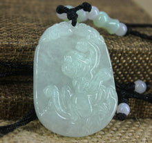 Load image into Gallery viewer, 10% OFF- Certified Natural Ice Jadeite Emerald Jade Monkey Pendant《Grade A》