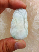 Load image into Gallery viewer, 10% OFF- Certified Natural Jadeite Emerald Jade Longevity Melon Bat Pendant《Grade A》0095