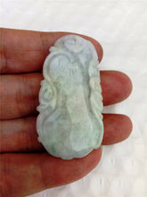 Load image into Gallery viewer, 10% OFF- Certified Natural Jadeite Emerald Jade Longevity Melon Bat Pendant《Grade A》0095
