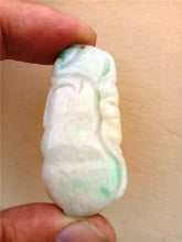 Load image into Gallery viewer, 10% OFF- Certified Natural Jadeite Emerald Jade Longevity Pendant《Grade A》0114