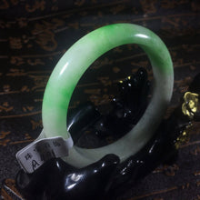 Load image into Gallery viewer, 10% OFF- 56/57/58 mm Certified Natural Jadeite Emerald Jade Bangle《Grade A》A401