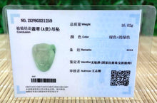 Load image into Gallery viewer, 10% OFF- Certified Natural Jadeite Emerald Jade Longevity寿星 Pendant《Grade A》1259