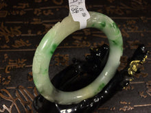 Load image into Gallery viewer, 10% OFF- 56/57/58 mm Certified Natural Jadeite Emerald Jade Bangle《Grade A》A684