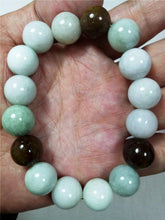 Load image into Gallery viewer, 10%OFF- 55-60 mm Certified Natural Jadeite Emerald A Jade Stretchy-Bracelet《Grade A》W0108