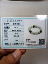 Load image into Gallery viewer, 10%OFF- 55-60 mm Certified Natural Jadeite Emerald A Jade Stretchy-Bracelet《Grade A》W0108
