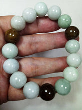 Load image into Gallery viewer, 10%OFF- 55-60 mm Certified Natural Jadeite Emerald A Jade Stretchy-Bracelet《Grade A》W0108