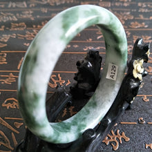 Load image into Gallery viewer, 10% OFF- 57/58/59 mm Certified Natural Jadeite Emerald Jade Bangle《Grade A》A129
