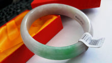 Load image into Gallery viewer, 10% OFF- 56/57/58 mm Certified Natural Jadeite Emerald Jade Bangle《Grade A》A823