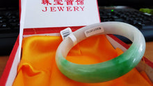 Load image into Gallery viewer, 10% OFF- 56/57/58 mm Certified Natural 3 Color Jadeite Emerald A Jade HandCarved Bracelet Bangle A101