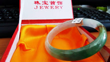 Load image into Gallery viewer, 10% OFF- 56/57/58 mm Certified Natural 3 Color Jadeite Emerald A Jade HandCarved Bracelet Bangle A161