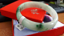 Load image into Gallery viewer, 10% OFF- 56/57/58 mm Certified Natural Jadeite Emerald Jade Bangle《Grade A》A173