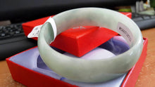 Load image into Gallery viewer, 10% OFF- 57/58/59 mm Certified Natural Jadeite Emerald Jade Bangle《Grade A》A648