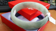 Load image into Gallery viewer, 10% OFF- 57/58/59 mm Certified Natural Jadeite Emerald Jade Bangle《Grade A》A648