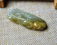 Load image into Gallery viewer, 10% OFF- Certified Natural Icy Jadeite Emerald Jade Tablet Dragon Pendant 《Grade A》3339