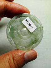 Load image into Gallery viewer, 10% OFF- Certified Natural Jadeite Emerald Jade Tablet 8 Diagram Feng Shui运转乾坤 Pendant 《Grade A》0221