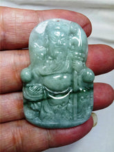 Load image into Gallery viewer, 10% OFF- Certified Natural Jadeite Emerald Jade Tablet Kuangong Pendant 《Grade A》0101