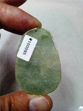 Load image into Gallery viewer, 10% OFF- Certified Natural Oily Jadeite Emerald Jade Tablet Translucent Dragon Cloud Pendant 《Grade A》0095