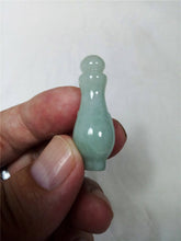 Load image into Gallery viewer, 10% OFF- Certified Natural Oily Jadeite Emerald Jade Tablet Translucent Lucky Vase Pendant 《Grade A》0090